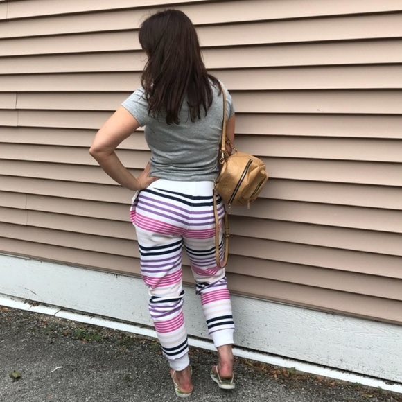 Champion Pants - Champion + UO Pink Stripe Joggers - Large
